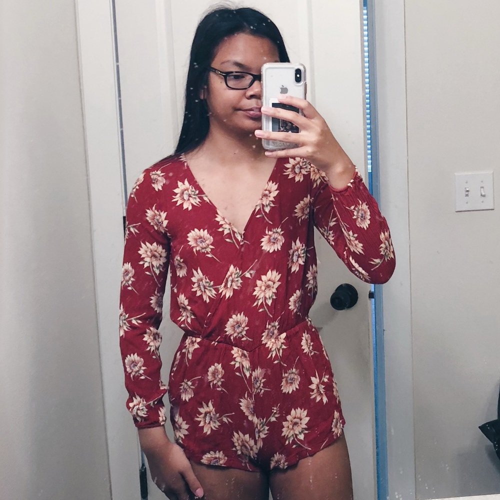 Forever 21 Floral Romper